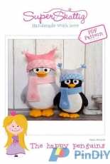 Super Skattig 15028 - Felting The Happy Penguins- English/Dutch/Portuguese