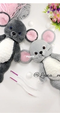 Lana Crochet Pattern - Lana Mi Toys - Irene / Irina Ilinova - Little Mouse - Russian
