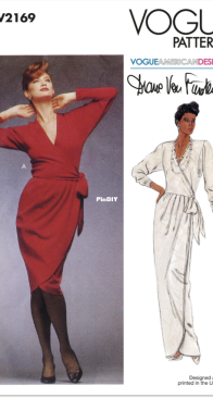 Vogue Patterns - V2169 Misses Vintage Wrap Dress - Sizes 8-16