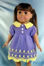 Frugal Knitting Haus-My Old Fashioned Baby Doll for 18"Inch Doll by Frugal Knitting Haus