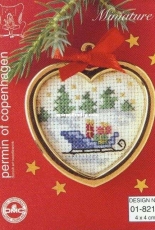 Permin 01-8214 - Christmas Ornament Sleigh
