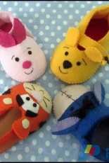Carmela Caramella - Felting Baby Shoes - Pooh Cutes - Portuguese