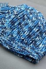 Red Heart-LW2808- Faux Brioche Beret by Linda Cyr-Free
