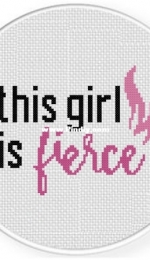 Daiy Cross Stitch - This Girl Is Fierce
