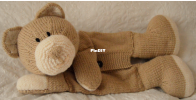 All Bear One Pyjama Case by Knitting by Post