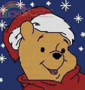 Vervaco Christmas Pooh Pillow