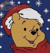 Vervaco Christmas Pooh Pillow