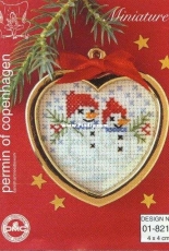 Permin 01-8217 - Christmas Ornament Snowmen