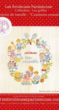 Les Brodeuses Parisiennes LBP - Histoires de famille: Cuisinons ensemble   XSD + PCS