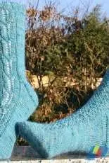 Socks Erste Knospen by Claudia Hübsch-German-Free