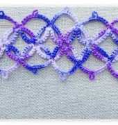 DMC - Tatting - Purple Bracelet - Free