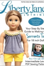 Liberty Jane Clothing - Sorrento Top for 18" Dolls