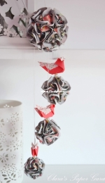 Origami - kusudamas and birds