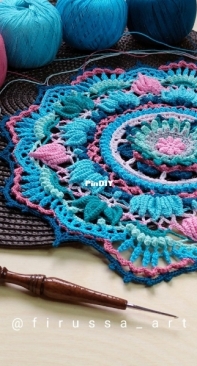Firussa_art - Anastassia Bondarenko - Анастасия Бондаренко - Eden Doily - Салфетка Эден - Russian