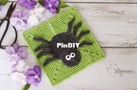 Thoresby Cottage - Caitie Moore - Creepy crawly granny square - free