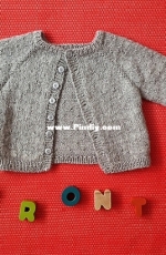 Seed Stitch Toddler Cardigan by Brought Up By Wolves - Free