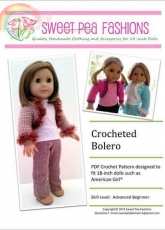 Sweet Pea Fashions - Crocheted Bolero 18inch Dolls