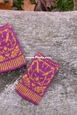 Triceratops Dinosaur Half Mittens by Isabella H - Free