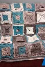 Hypnotic Squares Afghan