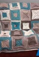 Hypnotic Squares Afghan