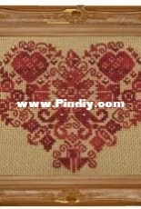 Wichelt Imports - Quaker Valentine by Tempting Tangles, January 2013 - Free