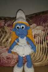 Amigurumi Smurfette