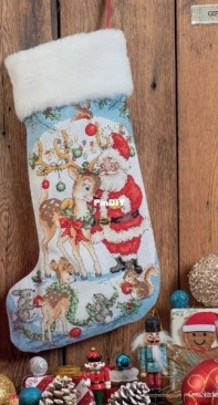 Winter Wonderland Stocking by Maria Diaz from Cross Stitcher 403 December 2023 XSD