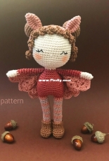 Manuska Crochet - Orsi Farkasvolgyi - Bailey the bat doll