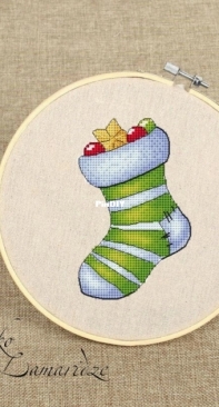 Christmas Sock by Tamriko Lamaridze