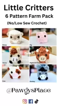Pawgys Place and Coffeencrochet01 - Pawgys - Kelly Muti - Little Critters Farm Pack