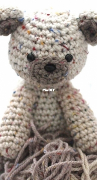 Repeat Crafter Me - Sarah Zimmerman - Caron Sprinkle Cakes Crochet Birthday Bear - Free