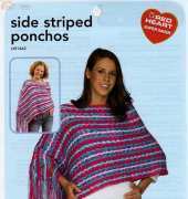 Coats & Clark - Red Heart LW1462 Side Striped Poncho by Denise Black 2006