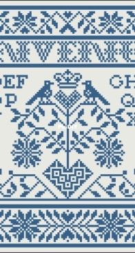 Modern Folk Embroidery-Benvenuti an Italian Welcome Sampler XSD+PCS