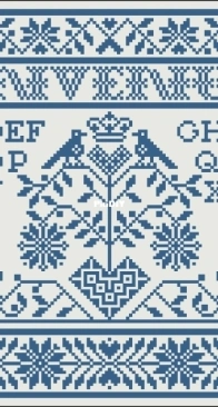 Modern Folk Embroidery-Benvenuti an Italian Welcome Sampler XSD+PCS