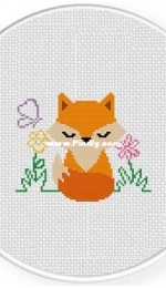Daily Cross Stitch - Spring Baby Fox