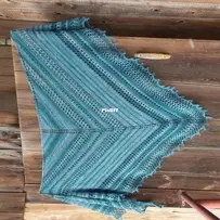 Blue lagoona shawl