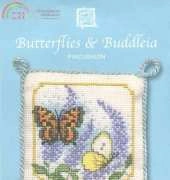 Textile Heritage Butterflies & Buddleia Pincushion