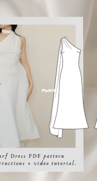 Lizziestudio - Layla Scarf Dress - Sizes 34 -52