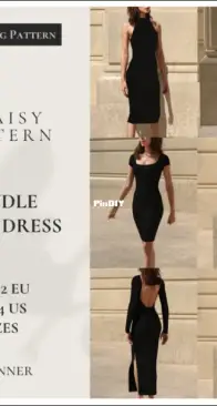 Daisy Pattern - Bundle KKnit Dress 32-52 EUR / 4-24 US