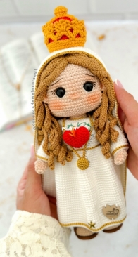 Malejagurumi - Corazon de Melocoton91 - M. Alejandra Londoño Betancur - Fatima Doll - Muequita de Fátima - Spanish
