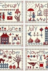 Procuro - calendrier point de croix from Ria Lanser-stofnest.nl