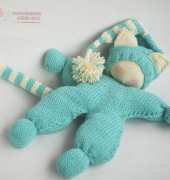 Waldorf Knitted Cat Doll for Babies - deniza
