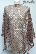 Beige Crochet Shawl