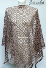 Beige Crochet Shawl