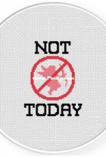 Daily Cross Stitch - Not Today Cupid