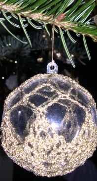 Chrocheted christmas ball