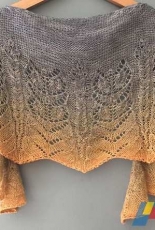 AnimaKnits-Song Thrush Shawl by Kristina Vilimaite