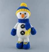 One and two company- Carolina Guzman- Snowman Amigurumi
