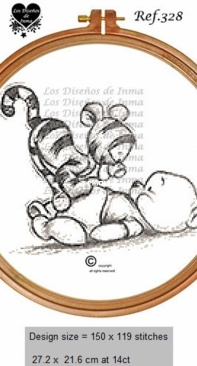 Los Disenos de Inma 328 Winnie and tiger