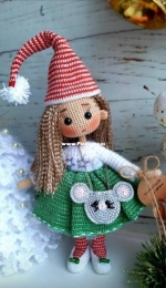 Elena Nesina Alekseevna - Christmas gnome girl - Несина Елена Алексеевна - Рождественская гномушка - Russian